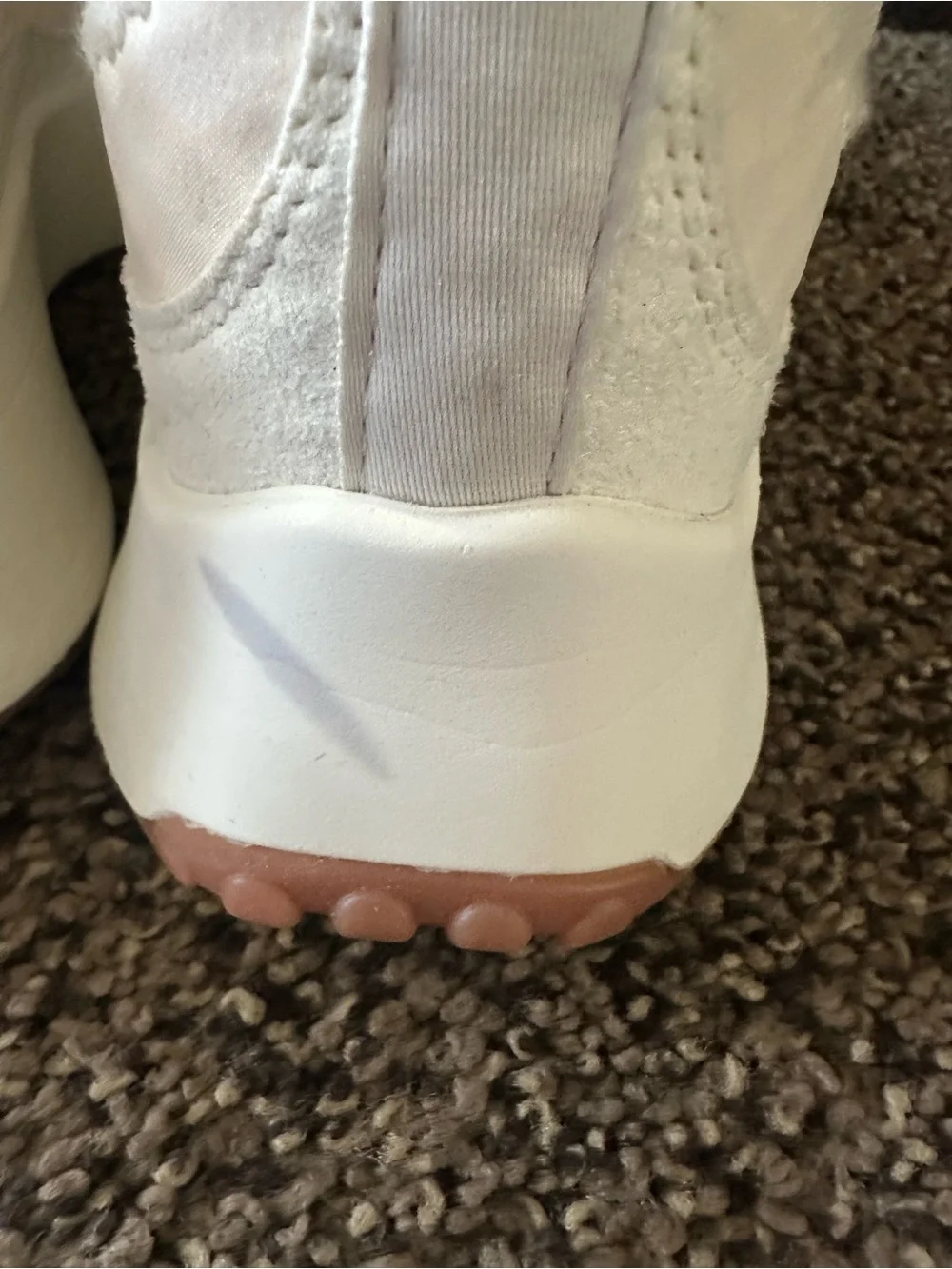 lululemon athletica Women’s Cream Lace-Up Sneakers with Coral Accents